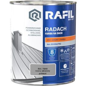 Farba Na Dach Radach 0,75L Szary Okienny RAL 7040 Rafil