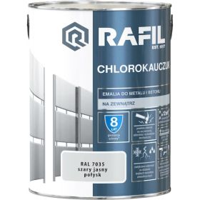 Emalia Chlorokauczukowa Szary Jasny RAL7035 5L Rafil