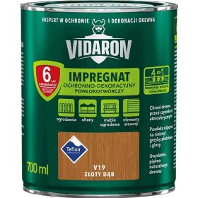 Impregnat Powłokotwórczy Vidaron 0.7L Dąb Złoty V19 Vidaron