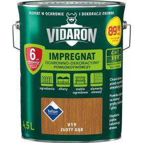 Impregnat Powłokotwórczy Vidaron 4.5L Dąb Złoty V19 Vidaron