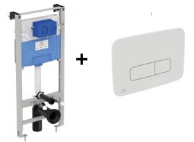 Stelaż Podtynkowy Prosys + Przycisk Biały R020467 + R0123AC Ideal Standard