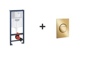 Stelaż WC Rapid SL 2w1 39750001 + Przycisk Skate Cosmopolitan 37601GL0 Grohe