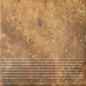 Stopnica Arteon Ochra Struktura Mat 30x30 Paradyż