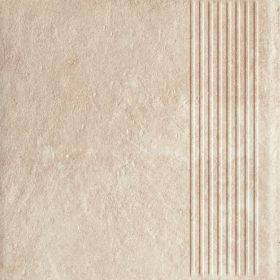 Stopnica Scandiano Beige Mat Struktura 30x30 Paradyż