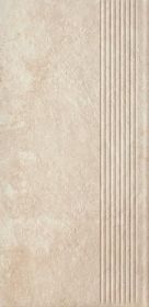 Stopnica Scandiano Beige Mat Struktura 30x60 Paradyż