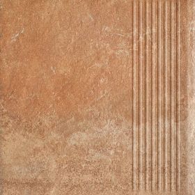 Stopnica Scandiano Rosso Mat Struktura 30x30 Paradyż