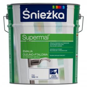 Emalia OlejnoFtalowa Supermal Biały Mat 5L Śnieżka