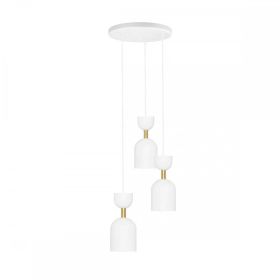 Plafon Supuru 3P ZłotoBiały SUP331P3 Ummo