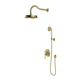 System Prysznicowy Podtynkowy Armance Mosiądz Szczotkowany SYSAM10BSB Omnires