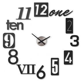 Zegar Ścienny Czarny118430040 Umbra
