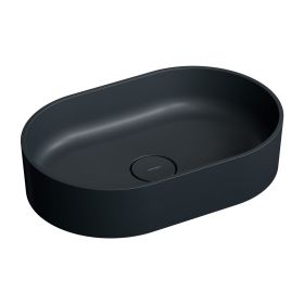 Umywalka Nablatowa Ovo Black Lava Mat 55x36 OVOUNBLV Omnires
