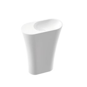 Umywalka stojącoprzyściennaprawa Wega 60 SR 60,7x30,5x84,5 cm Marmorin