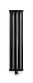 Grzejnik Pionowy Ritmo V2K/65 450x1800 Czarny + Konsola Zaciskowa + Uchwyt Dystansowy Vasco