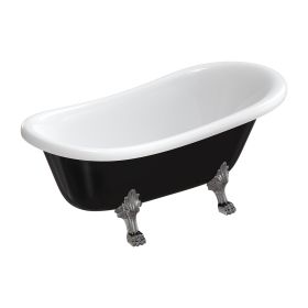 Wanna Wolnostojąca Atena CzarnoBiała 157x77 ATENA157BCP Omnires