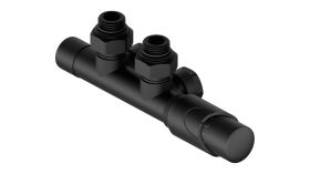 Zestaw Termostatyczny Uniwersalny L/P Złączka Pex i Cu TZTZ/C Czarny Tully