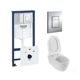 Zestaw WC Miska Doto PureRim Excellent Stelaż Rapid SL Grohe 5w1