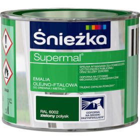 Emalia OlejnoFtalowa Supermal Zielony 0,2L Połysk Śnieżka