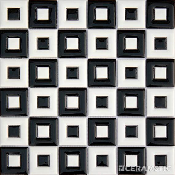 Mozaika Ceramiczna Flash Black&White MC-04 30x30 Ceramstic