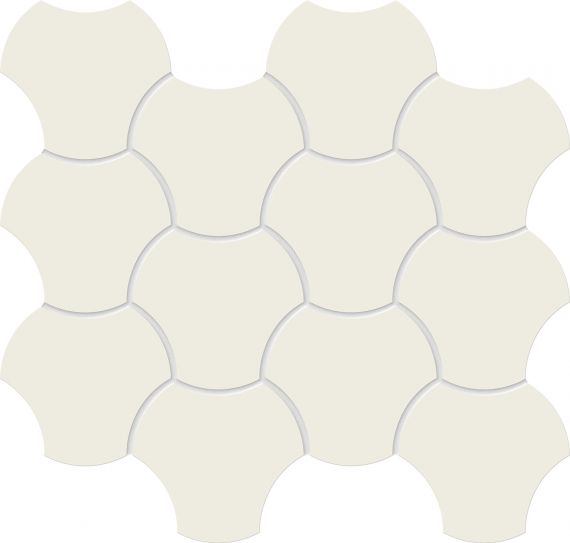 Mozaika Cielo e Terra Bianco Up Down 1 MAT 6 mm 29,8x34,3 Tubądzin