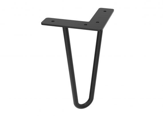Nóżka Metalowa Sky H20x9 Czarny Mat Loop / Rio / Molto 2 Szt. 001-H-00030 Emporia