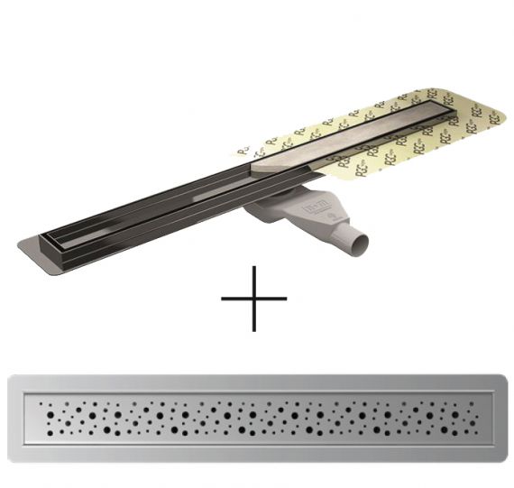 Odpływ Liniowy Norm Drain Point 90 cm Z Syfonem H+M Snake Krople 522.0116.01.090 Emporia