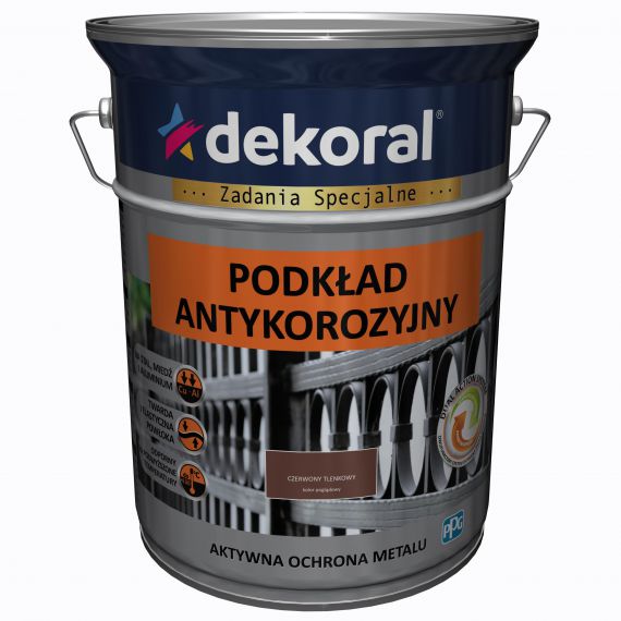 Podkład Antykorozyjny Czerwony Tlenkowy 5L Dekoral