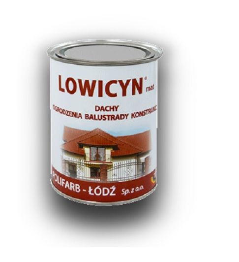 Farba Lowicyn SX Szary Antracyt 10L RAL7016 Polifarb-Łódź
