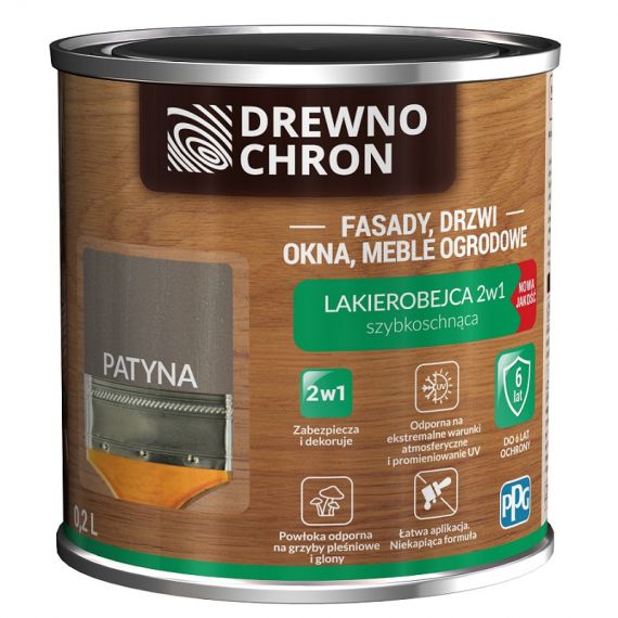 Lakierobejca 2w1 Patyna 0.2L Drewnochron