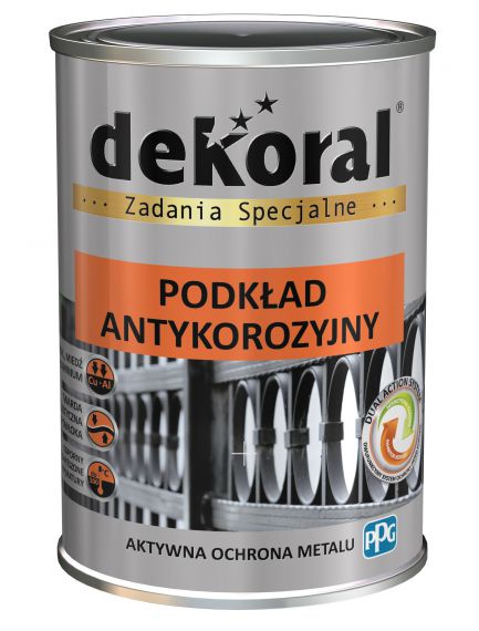 Podkład Antykorozyjny Szary Jasny 0,9L Dekoral