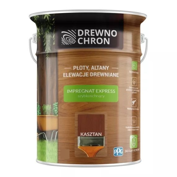 Impregnat Express Kasztan 4,5 l Drewnochron Impregnat Express Kasztan 4,5 l Drewnochron