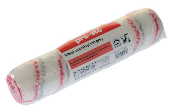 Wałek Polyakryl Red-Grey 18cm Pro-sto