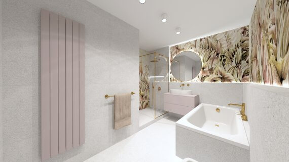 Projekt łazienki kraków Salon HOFF - wizualizacja Gaja Grey Jungle (3)