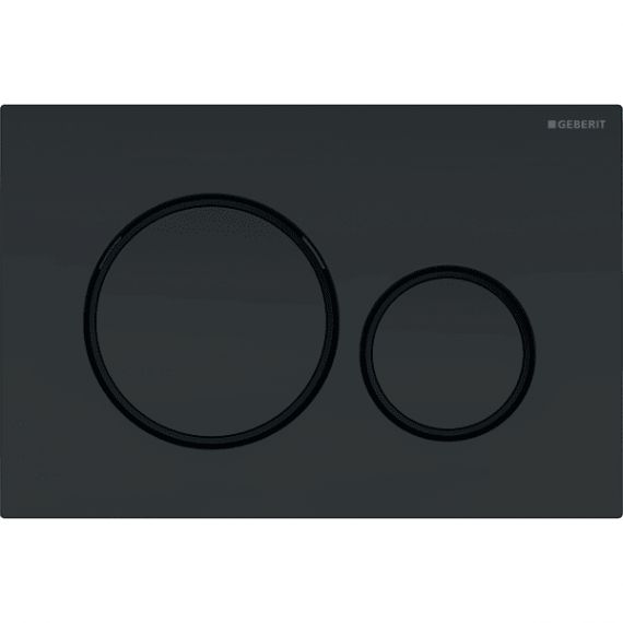 Przycisk czarny z pierścieniami ozdobnymi Sigma20 24,6x16,4x1,2 cm Geberit