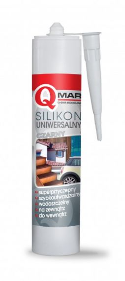 Silikon Uniwersalny Czarny 300 ml Qmar