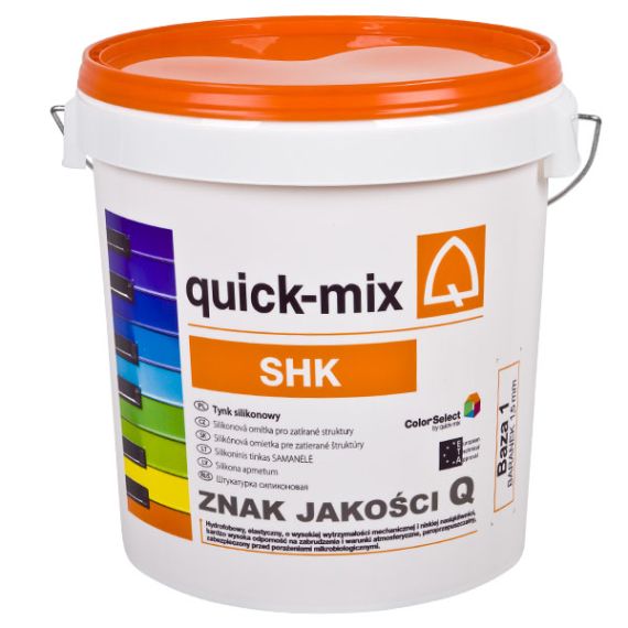 Tynk Silikonowy Baranek 1,5mm Baza 1 Biały 25 KG Quick Mix Tynk Silikonowy Baranek 1,5mm Baza 1 Biały 25 KG Quick Mix