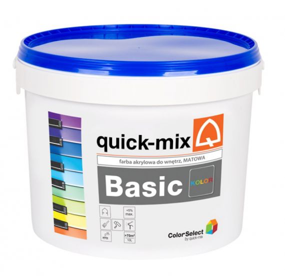 Farba Akrylowa Basic Biały 2,5L Quick Mix