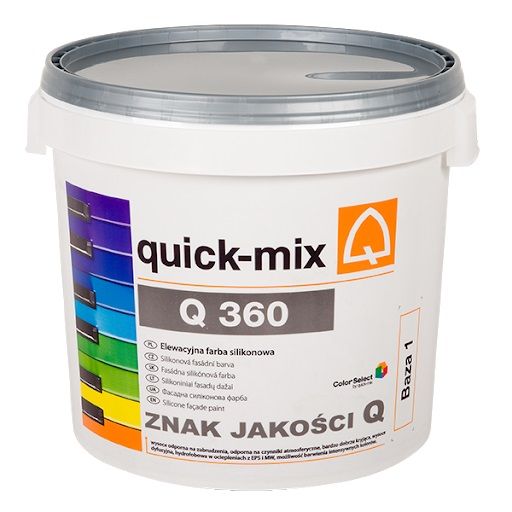 Farba Elewacyjna Silikonowa Baza 1 15L Quick Mix Farba Elewacyjna Silikonowa Baza 1 15L Quick Mix