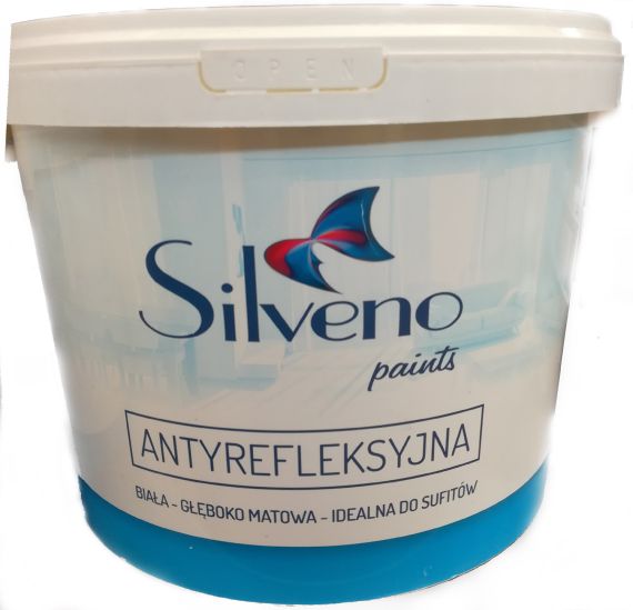 Farba Antyrefleksyjna Biała Matowa 5L Silveno Farba Antyrefleksyjna Biała Matowa 5L Silveno