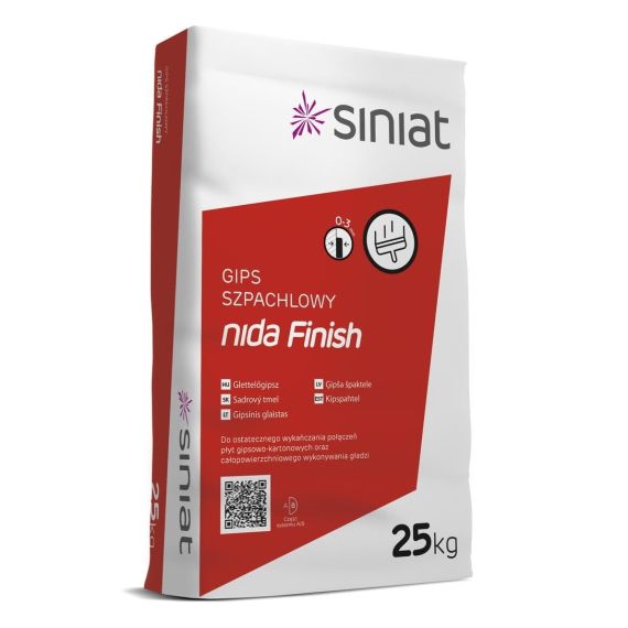 Gips Szpachlowy Nida Finisz 25 kg Siniat