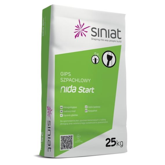 Gips Szpachlowy Nida Start 25 kg Siniat