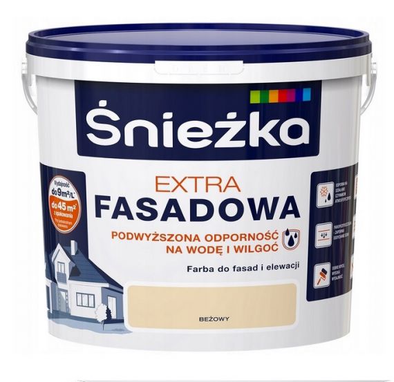 Farba Fasadowa Extra Beżowa 1L Śnieżka