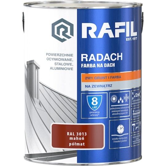 Farba Na Dach Radach 5L Mahoń RAL 3013 Rafil