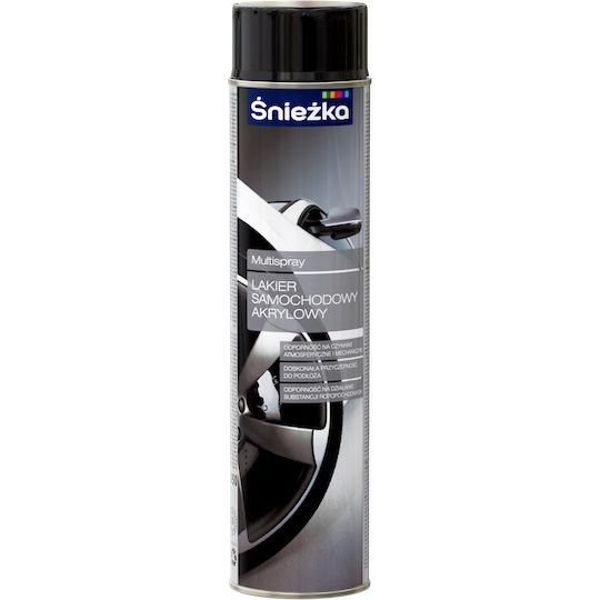 Spray Samochodowy Czarny Połysk 600 ml Śnieżka