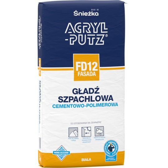 Gładź Szpachlowa Acryl Putz FD12 Fasada 5 kg Śnieżka
