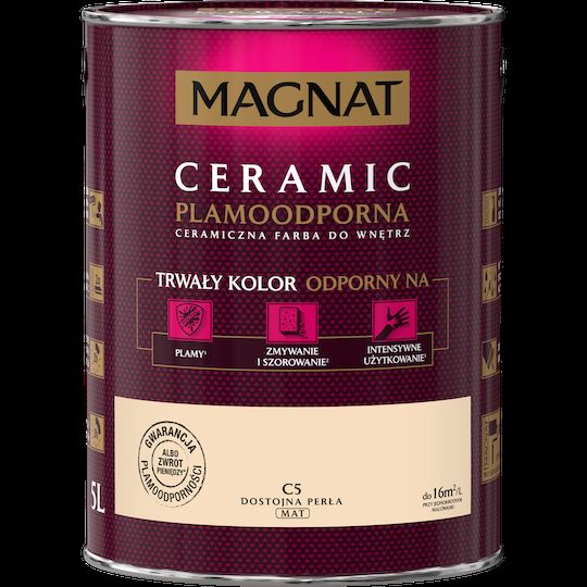 Farba Ceramiczna Magnat Ceramic C5 Dostojna Perła 5l