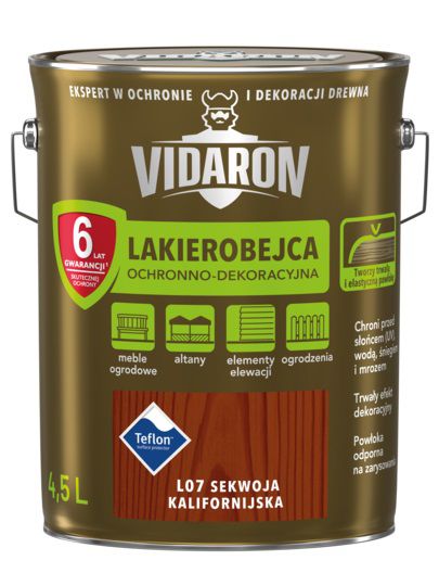 Lakierobejca Ochronno-Dekoracyjna Sekwoja Kalifornijska 4,5L Vidaron