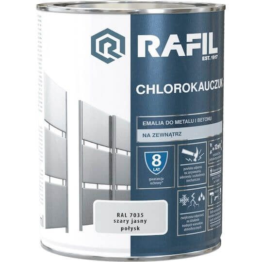 Emalia Chlorokauczukowa Szary Jasny RAL7035 0,75L Rafil