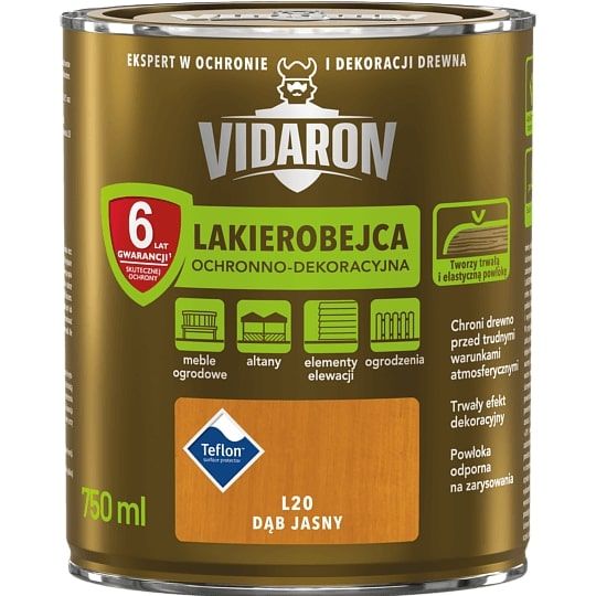 Lakierobejca Dąb Jasny L20 0,75L Vidaron