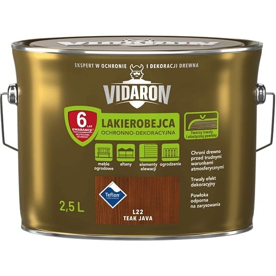 Lakierobejca Teak Java L22 2,5L Vidaron Lakierobejca Teak Java L22 2,5L Vidaron