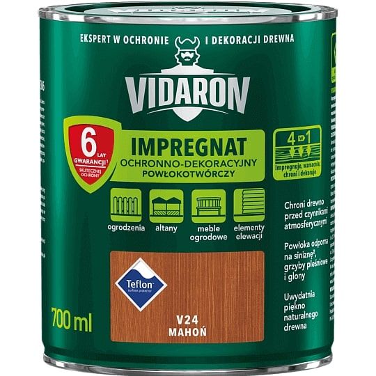 Impregnat Powłokotwórczy Vidaron 0.7L Mahoń V24 Vidaron